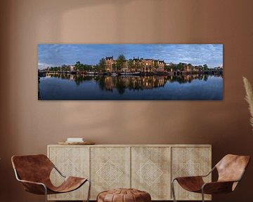 Panorama de la rivière Amstel à Amsterdam, 2020 sur Amsterdam.Photos