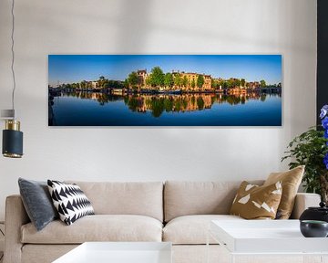 Panorama de la rivière Amstel à Amsterdam, 2020 sur Amsterdam.Photos