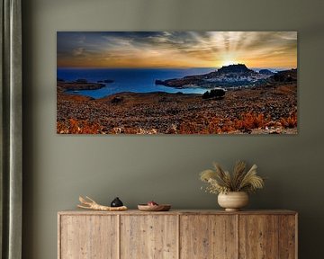 Lindos - Rhodes Coucher de soleil