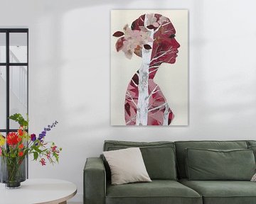 Zij die wortelt in wit berkenhout van Color Square