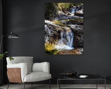 Waterfall, waterfalls, mountains, mountains, Alps, nature photography, landscape photography, mural, canvas, fine art print, nature, wilderness, mountain landscape, mountain love, nature picture, alpine landscape, outdoor, wanderlust, natural paradise, river, spring, natural wonder, photo art, water, mountain water, alpine photo, mountain world, veins of the mountains, force of nature, peace, energy, mountain photography