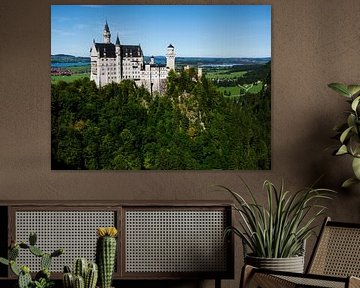 Château de Neuschwanstein depuis le pont Marien sur Aagje de Jong