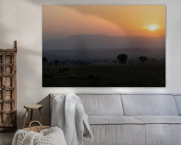 The last glow - Kidepo on fire and rest by Rick Massar