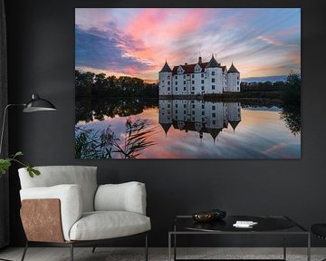 Soft evening glow over Glücksburg Castle by Oliver Preuss