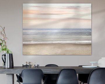 Abstraktes Meer und Himmel Gemälde von Olga Wildrose