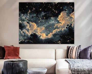 Ciel céleste avec étoiles sur Olga Wildrose