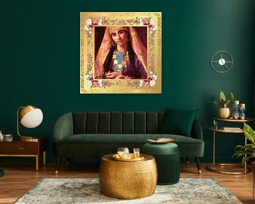 S.F. Neu bearbeitete Version von Scheherazade von Sophie Gengembre Anderson von Silver Fox Art Decor