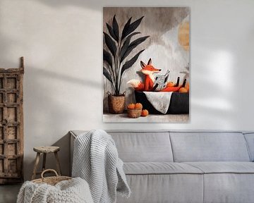 Renard prenant un bain sur JBJart Justyna Jaszke