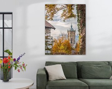 Les couleurs de l'automne encadrent la tour de l'Elster. sur Nicky Kapel