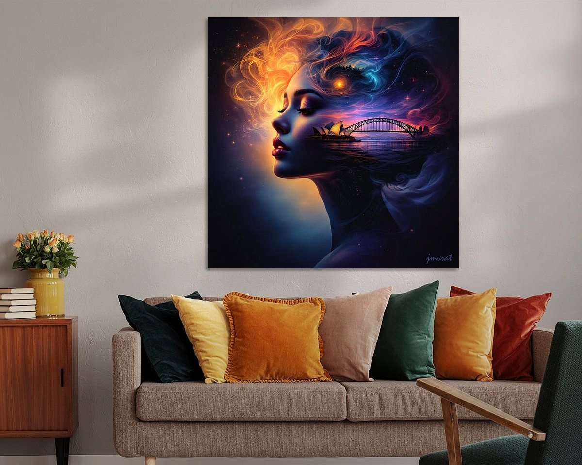 Example of the artwork in a room