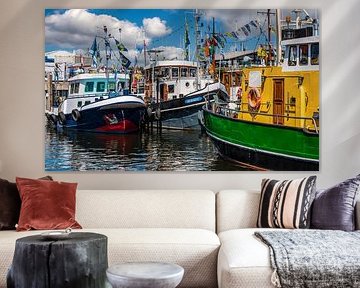 In de haven van Tholen