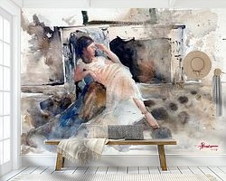 Example of the artwork in a room