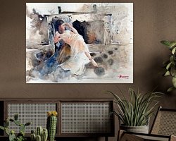 Example of the artwork in a room