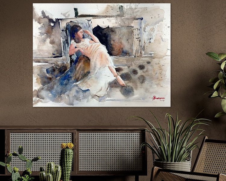 Example of the artwork in a room