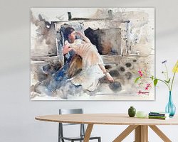 Example of the artwork in a room