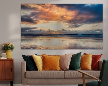 Mer du Nord en hiver près de Den Helder