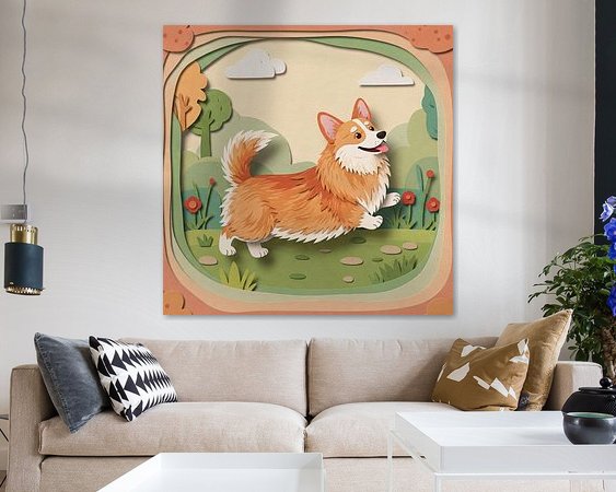 Example of the artwork in a room