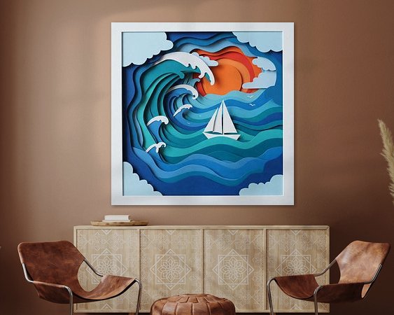 Example of the artwork in a room