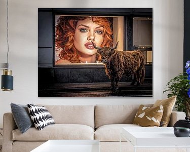 Example of the artwork in a room