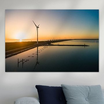 Eastern Scheldt storm surge barrier by Andy Troy