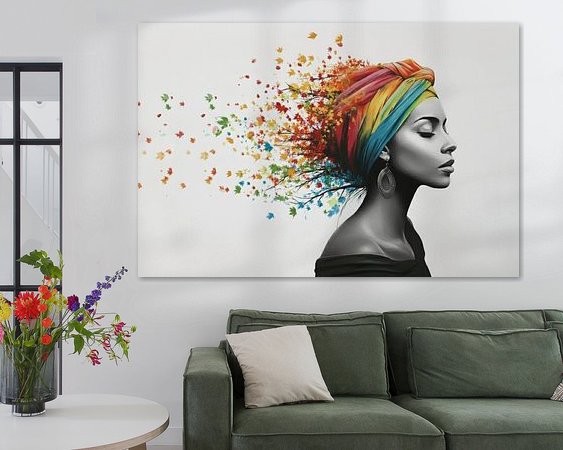 Example of the artwork in a room