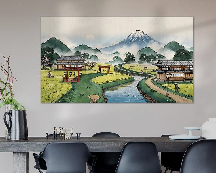 Example of the artwork in a room