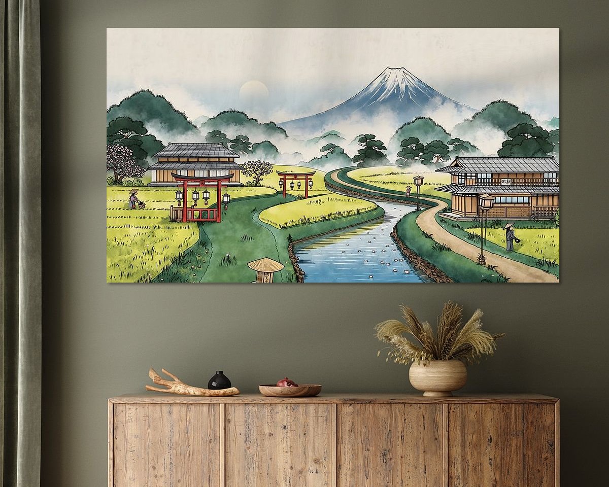 Example of the artwork in a room
