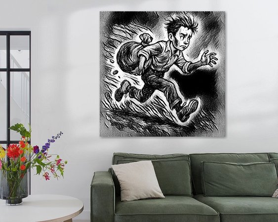 Example of the artwork in a room