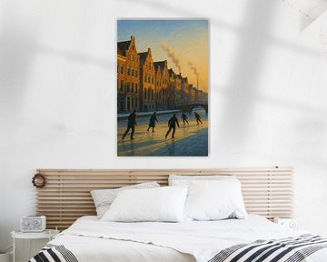 Leiden’s Tranquil Winter Morning by Travel Shop