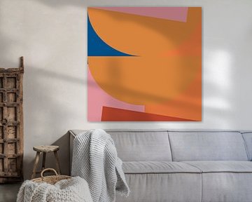 Buntes geometrisches Gleichgewicht mit Kreisen und Linien von Dina Dankers