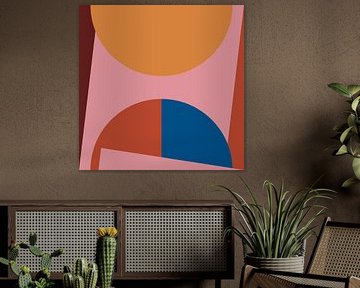 Minimalistische grafische vormen in krachtige kleuren II