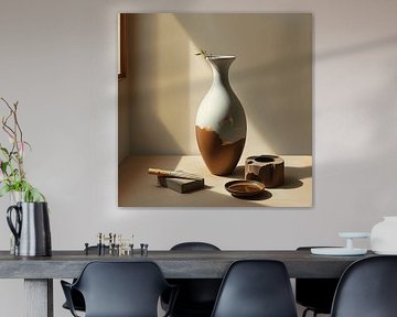 Wabi sabi Kintsugi still life - the beauty of recovery