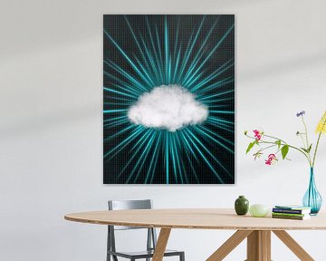 Stralende wolkenbreuk Digital Art van Adi Prasetyo