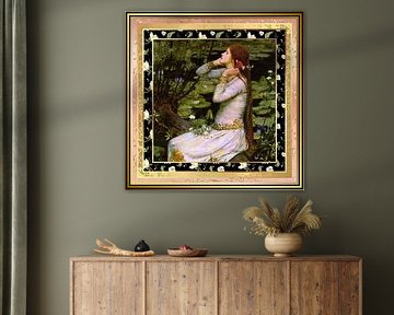 S.F. Remastered Version of Ophelia 1894 by John William Waterhouse by Silver Fox Art Decor