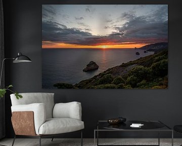 Sonnenuntergang an den Klippen Sardiniens