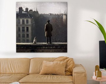 Compagnons silencieux : Réflexion sur un paysage urbain