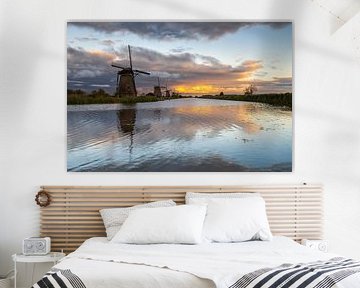 Coucher de soleil Kinderdijk