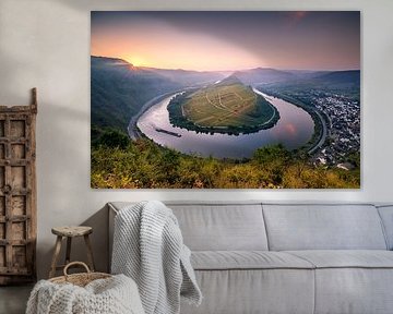 Moselle bend near Bremm by Kristian Goretzki