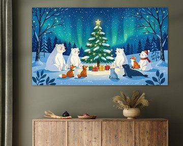 Kerstfeest op de Noordpool van Christmasmoment