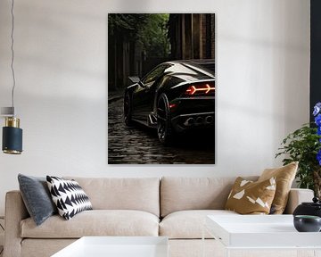 Sleek Black Huracan by John Dan