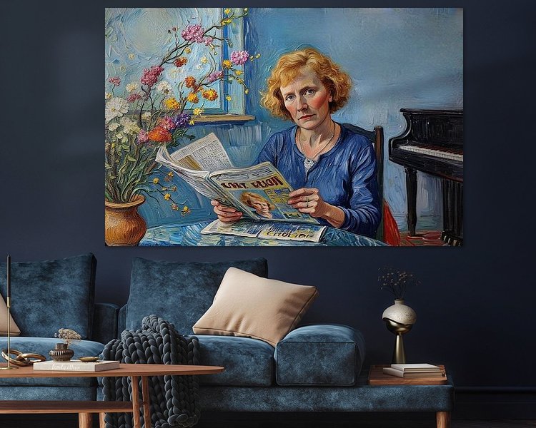 Example of the artwork in a room