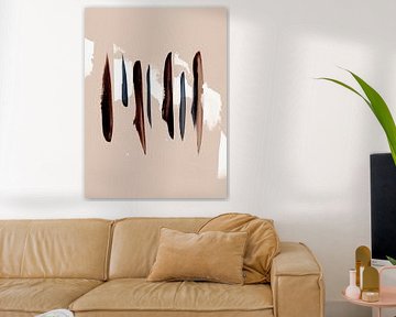 Streken 11A | Minimal Penseelstreek Collage