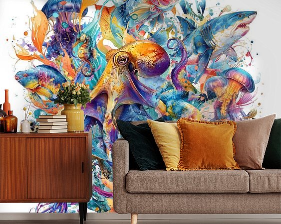 Example of the artwork in a room