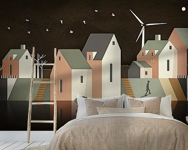 Example of the artwork in a room