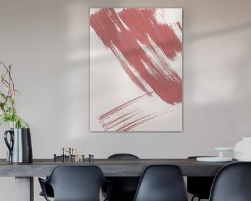 Streken 16 | Stoffige Roos Penseelstreek Abstract