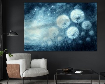 Paardenbloemen en vliegende zaden