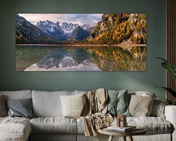 Automne au lac Dürrensee dans le Tyrol du Sud sur Achim Thomae Photography