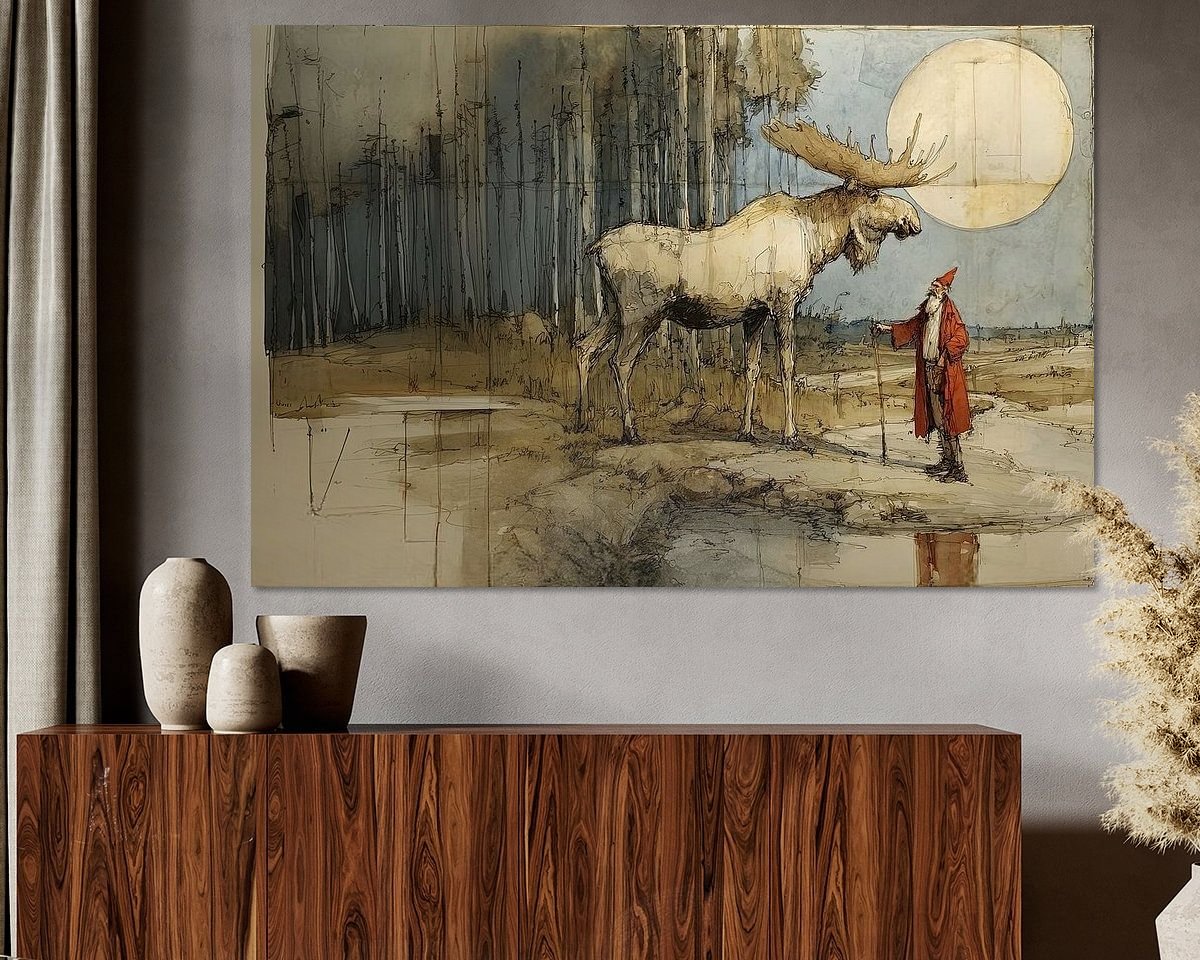 Example of the artwork in a room