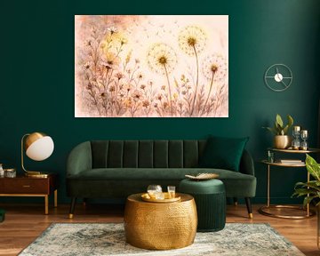 Pusteblumen im Licht von Claudia Gründler