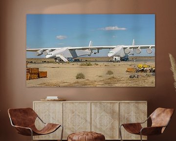 Stratolaunch spotted in the Mojave Desert.